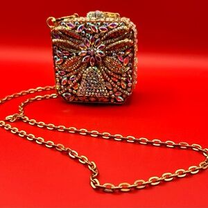 Iridescent Crystal Gorgeous Cocktail Evening Bag / Shoulder Bag